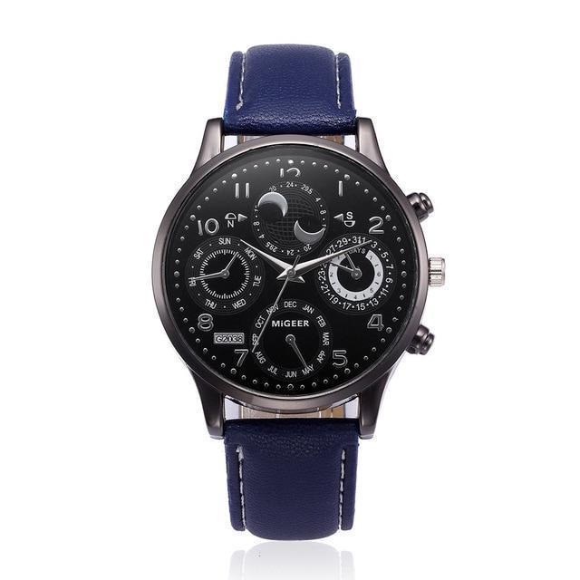 Relógio Alloy Masculino - Business relógio 016 AmploTech Azul