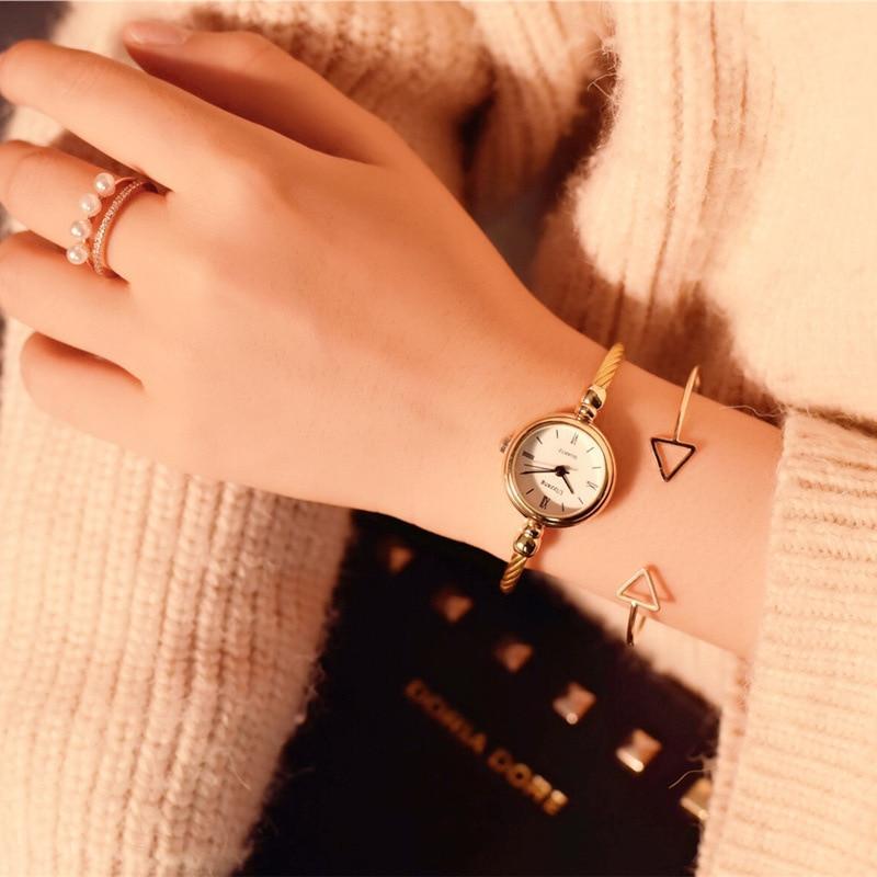 Relógio com Pulseira de Aço Feminino - Resistent Metal relógio 043 AmploTech Dourado