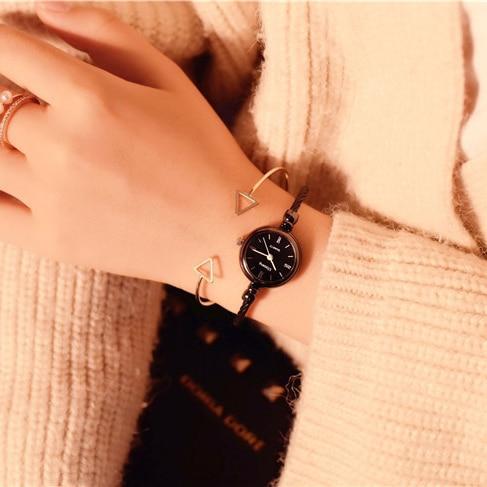 Relógio com Pulseira de Aço Feminino - Resistent Metal relógio 043 AmploTech Preto