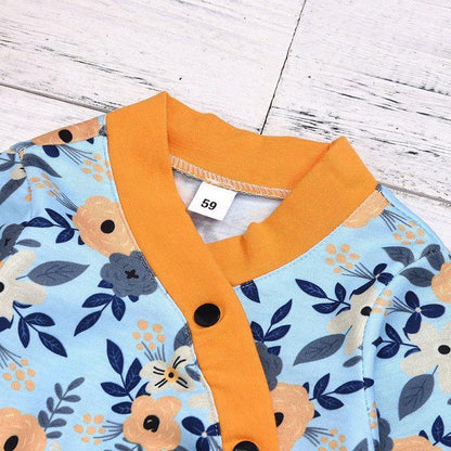 Macacão Tip Top Floral - Tamanhos de 0 a 12 meses